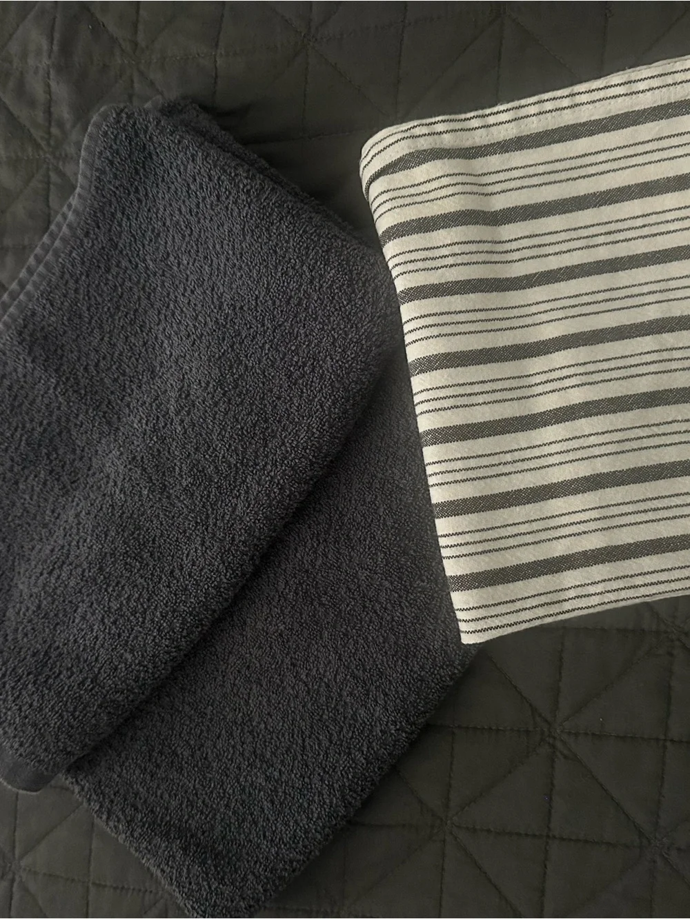 Set of Two Hand Towels + Kitchen Towel